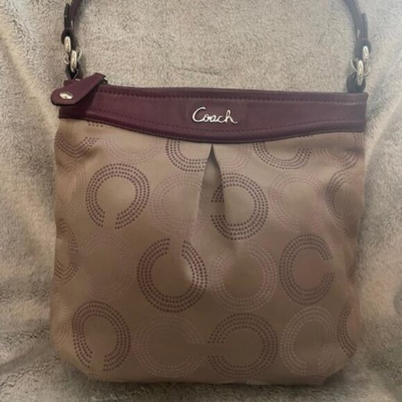 Vintage Ashley Dotted Op Art Large Hippie should bag - Picture 2 of 7